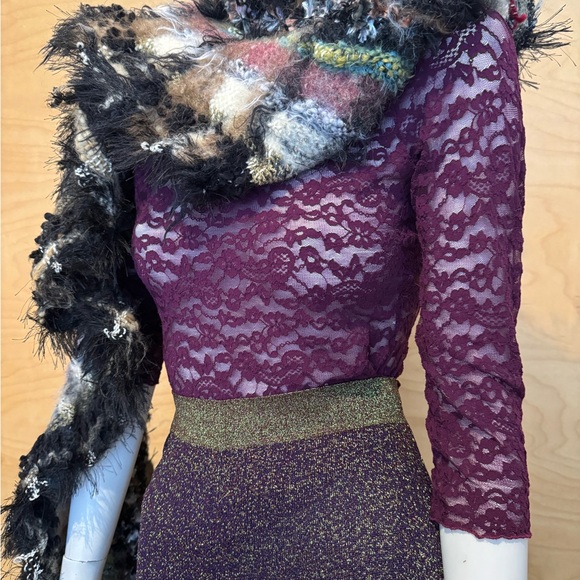 Winter texture shawl. - Picture 4 of 9